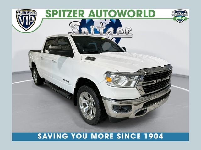 Bright White Clearcoat 2019 RAM 1500 Big Horn Crew Cab 4WD Pickup Truck Four-Wheel Drive 8-Speed Automatic