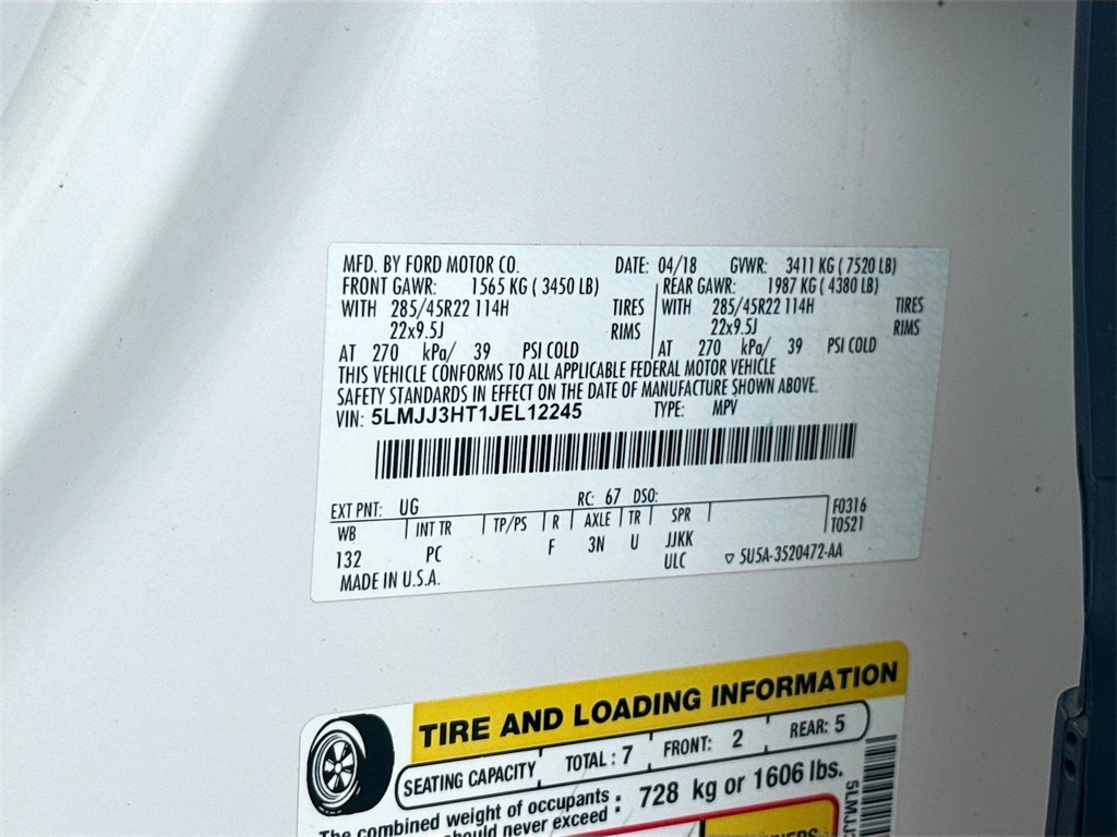 2018 Lincoln Navigator L L Select White at Bayway Cadillac Southwest