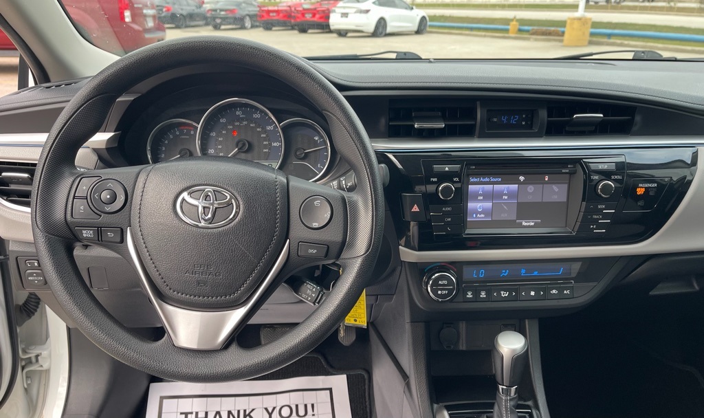 2014 Toyota Corolla L White at DeMontrond Mazda