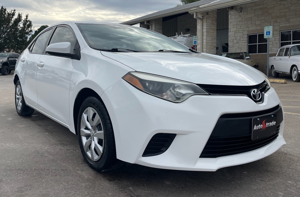 2014 Toyota Corolla L White at DeMontrond Mazda