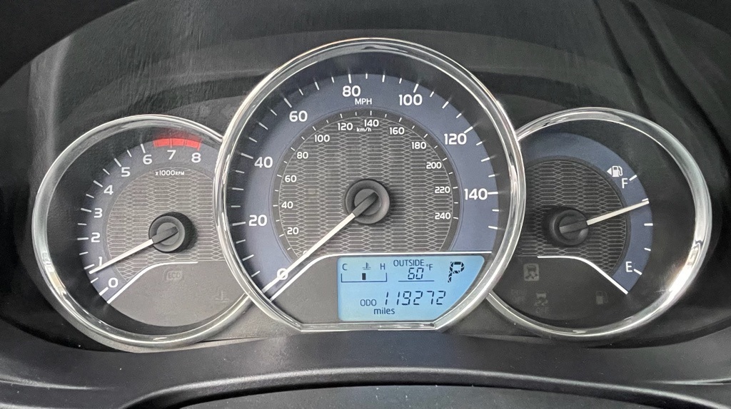 2014 Toyota Corolla L White at DeMontrond Mazda