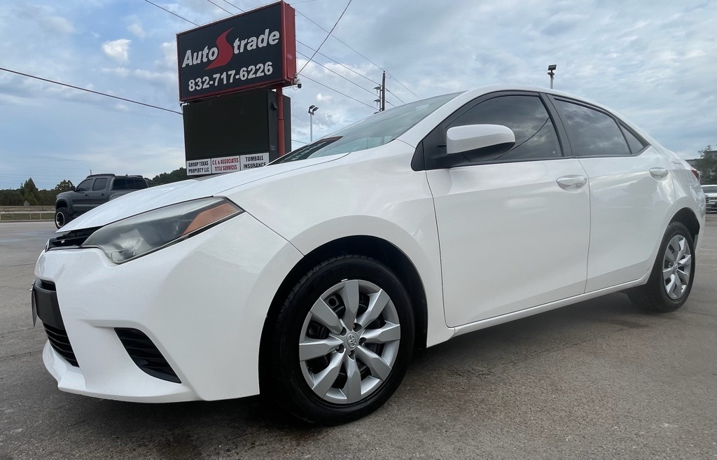 2014 Toyota Corolla L White at DeMontrond Mazda
