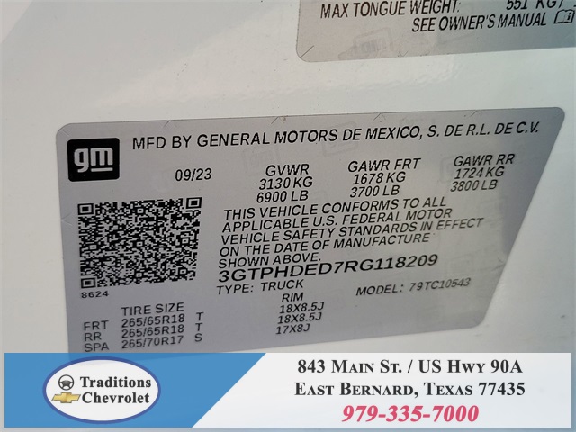 2024 GMC Sierra 1500 SLT White at Cook Ford