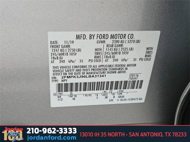 Used Car 2020 Ford Edge  Sel For Sale Under $20,000 In San Antonio, Texas