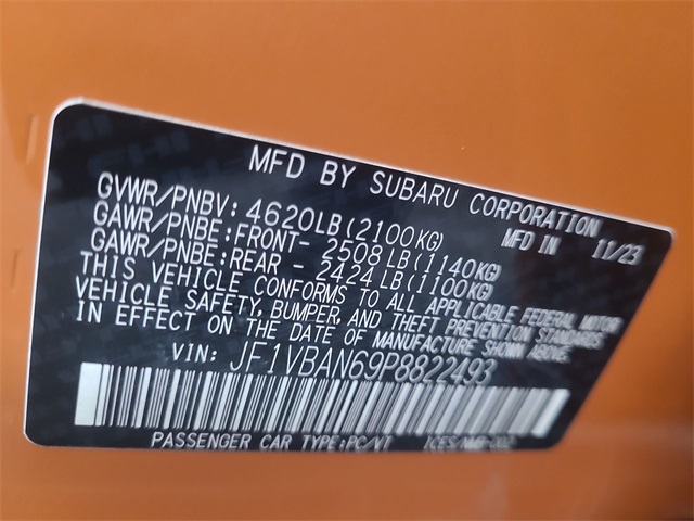 2023 – Subaru – WRX