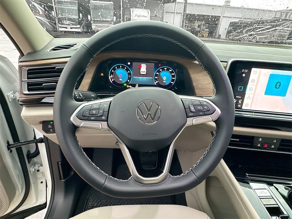 2025 Volkswagen Atlas 2.0T SE w/Technology White at DeMontrond Automotive Group