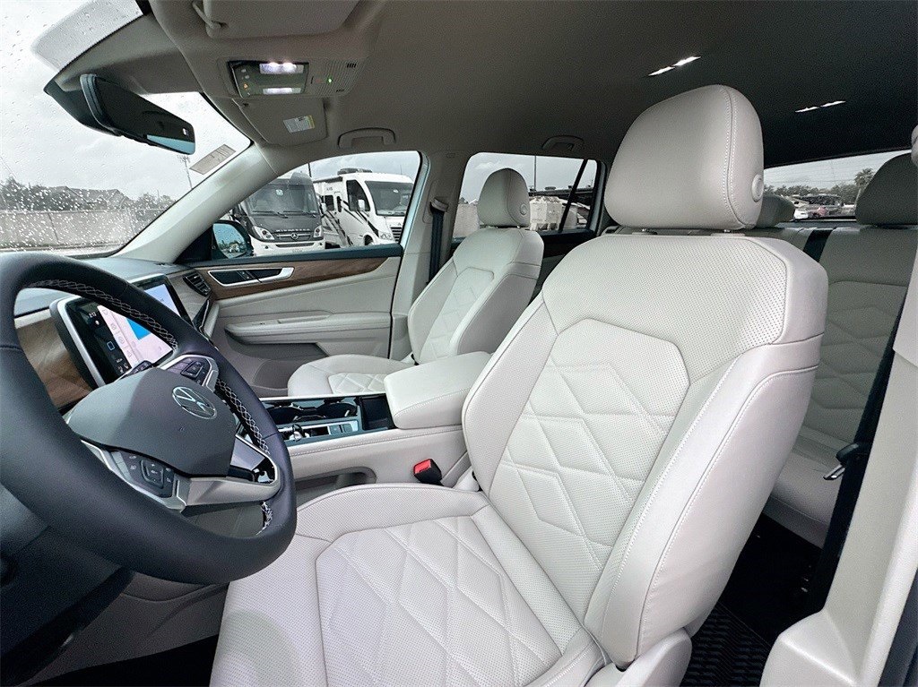 2025 Volkswagen Atlas 2.0T SE w/Technology White at DeMontrond Automotive Group