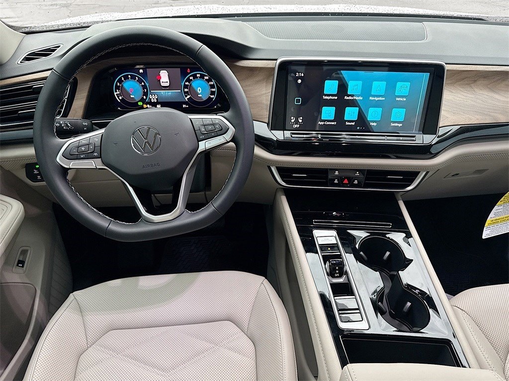 2025 Volkswagen Atlas 2.0T SE w/Technology White at DeMontrond Automotive Group