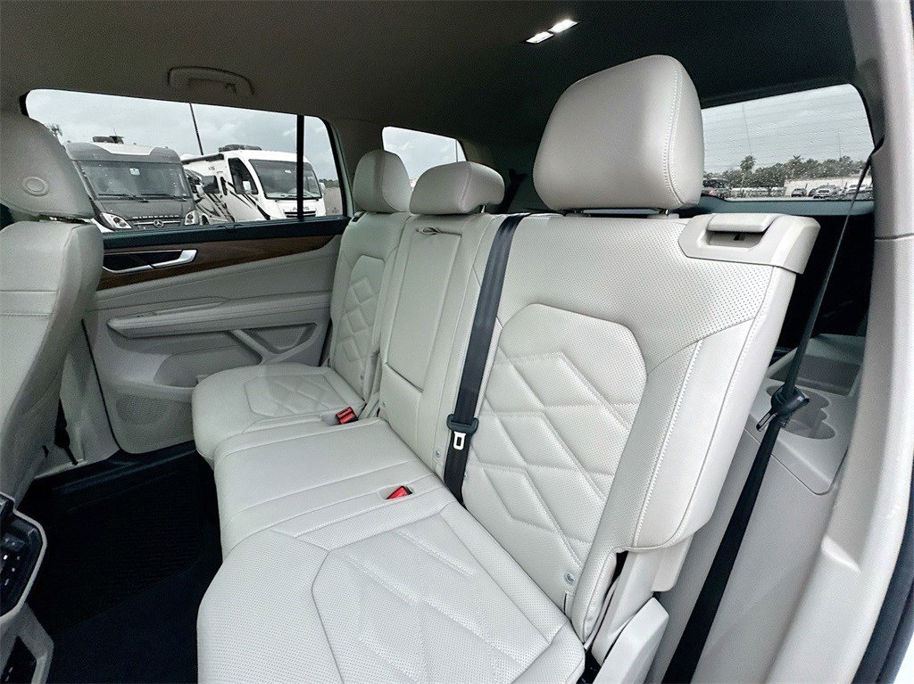 2025 Volkswagen Atlas 2.0T SE w/Technology White at DeMontrond Automotive Group