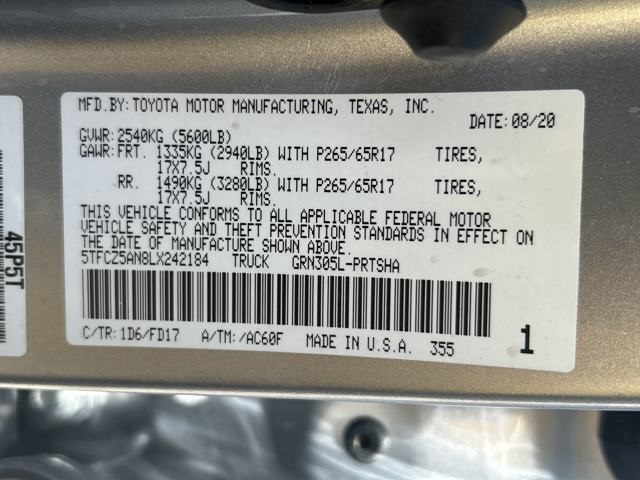 Used 2020 Toyota Tacoma TRD Sport Used 2020 Toyota Tacoma TRD Sport