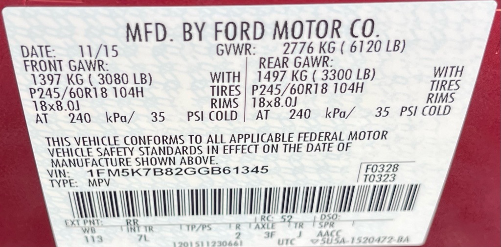 2016 Ford Explorer Base Red at Westside Lexus