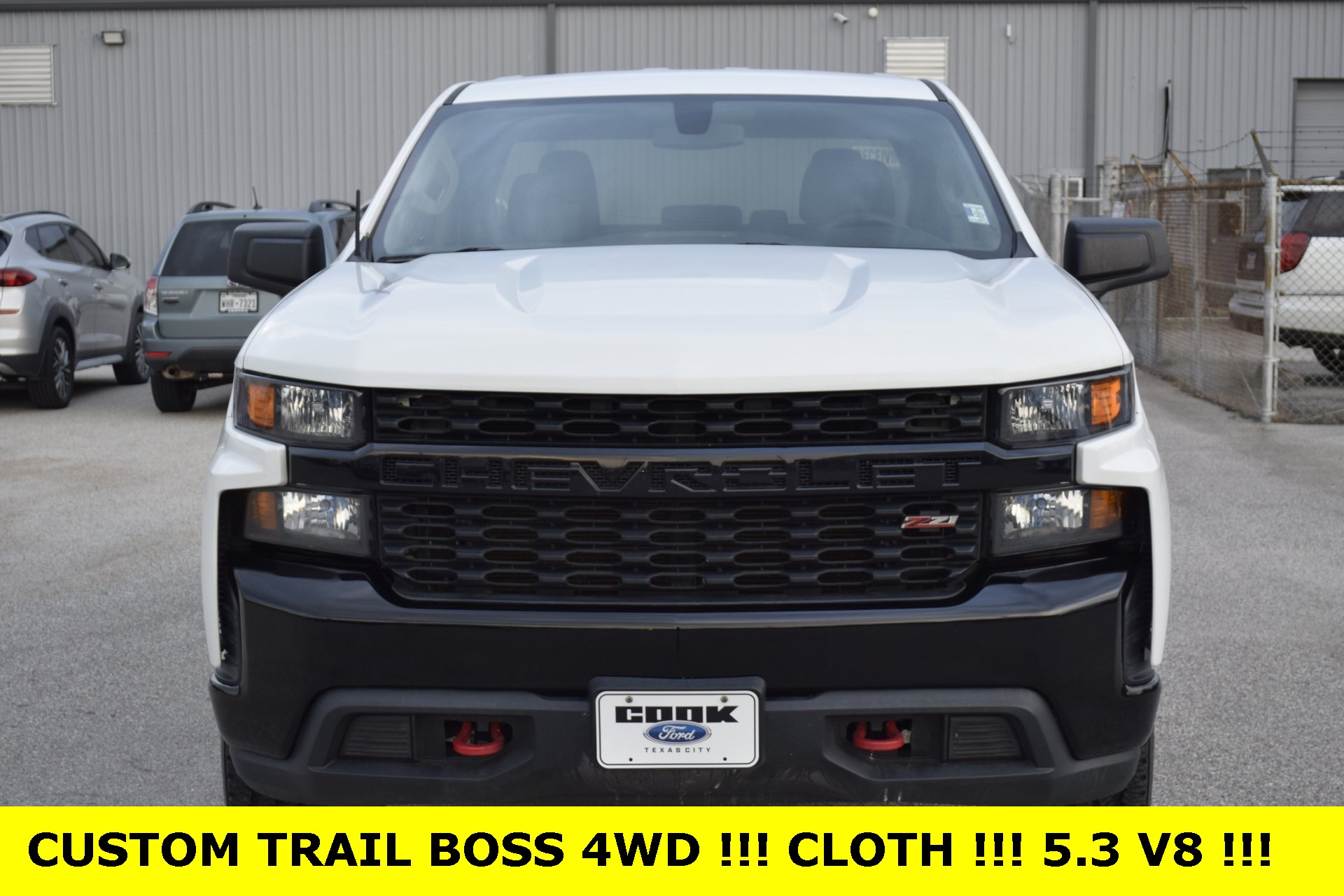 2019 Chevrolet Silverado 1500 Custom Trail Boss White at Emmons Autoplex