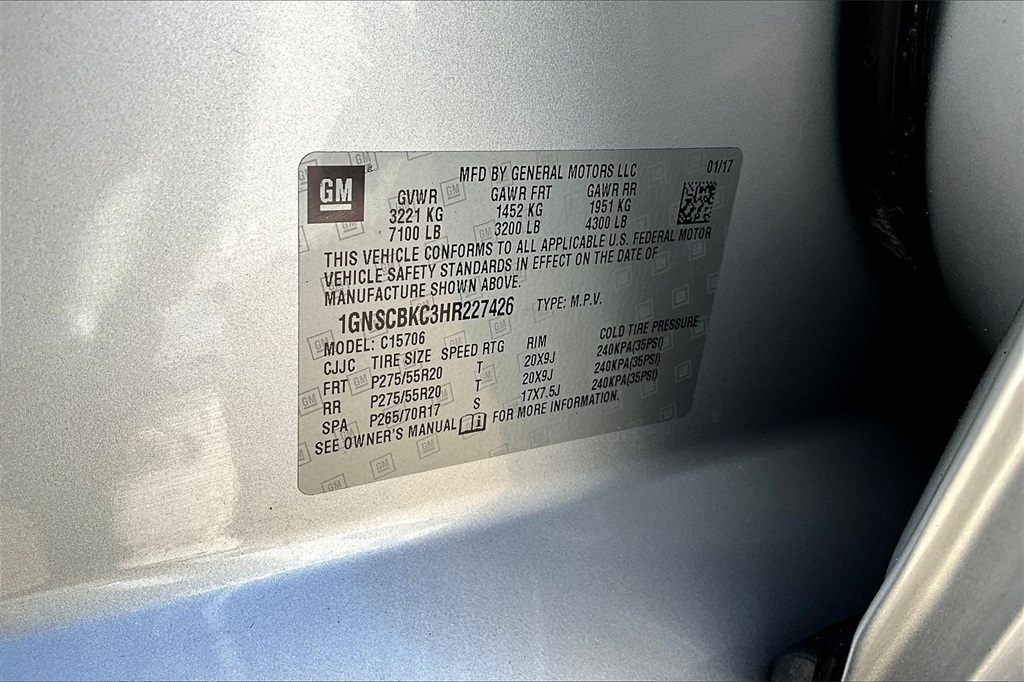 2017 Chevrolet Tahoe LT Silver at Community Toyota