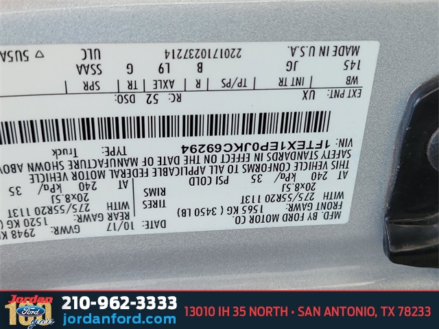 Used Car 2018 Ford F-150  Xl For Sale Under $25,000 In San Antonio, Texas