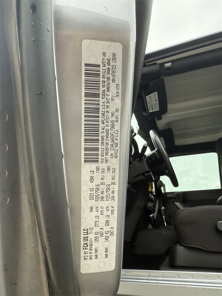 2015 Jeep Wrangler Sport Silver at DeMontrond Auto Country