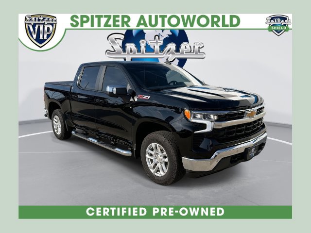 Black 2025 Chevrolet Silverado 1500 Pickup Truck Four-Wheel Drive Automatic