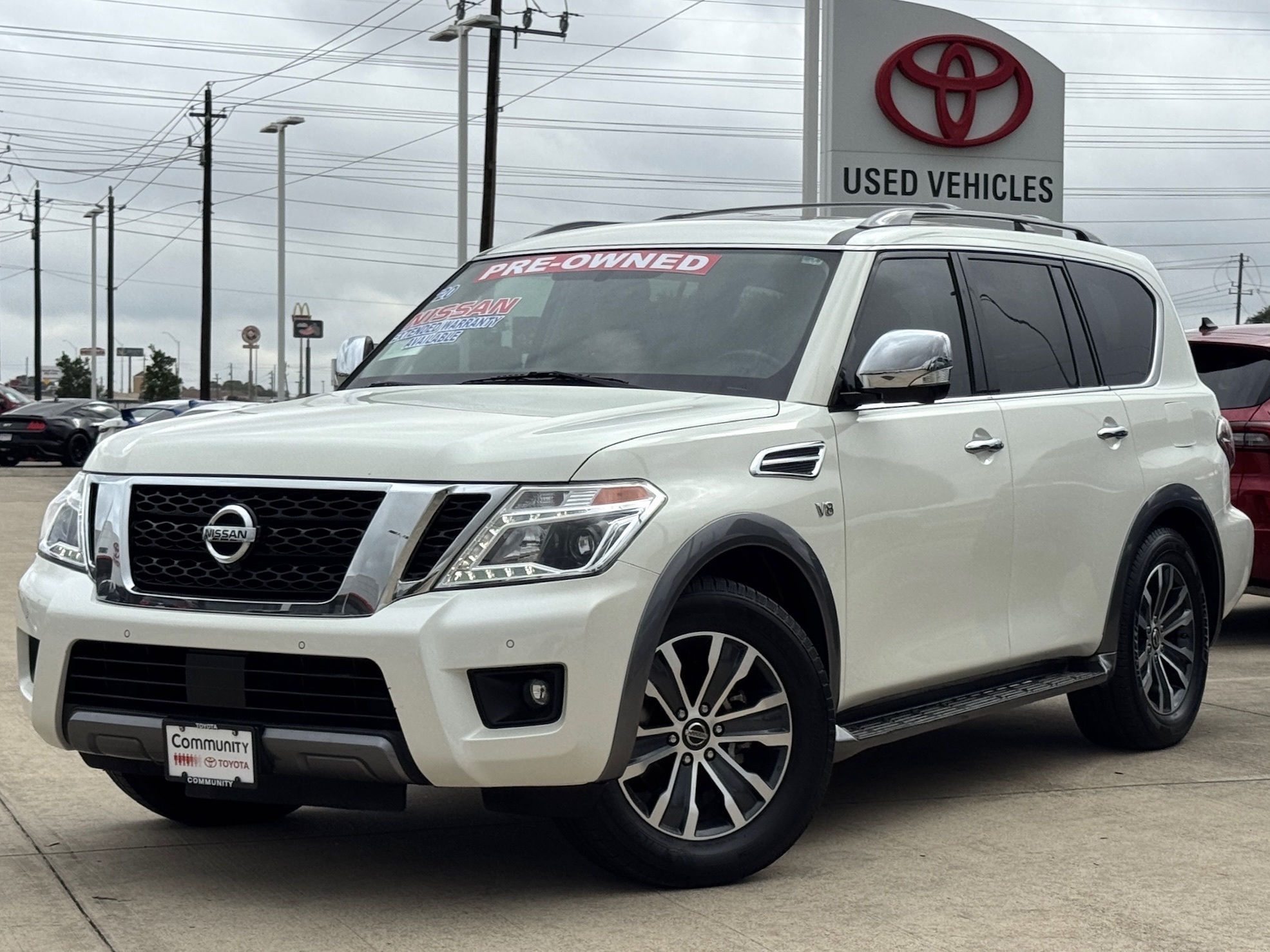 2020 Nissan Armada SL White at Bayway Cadillac of The Woodlands