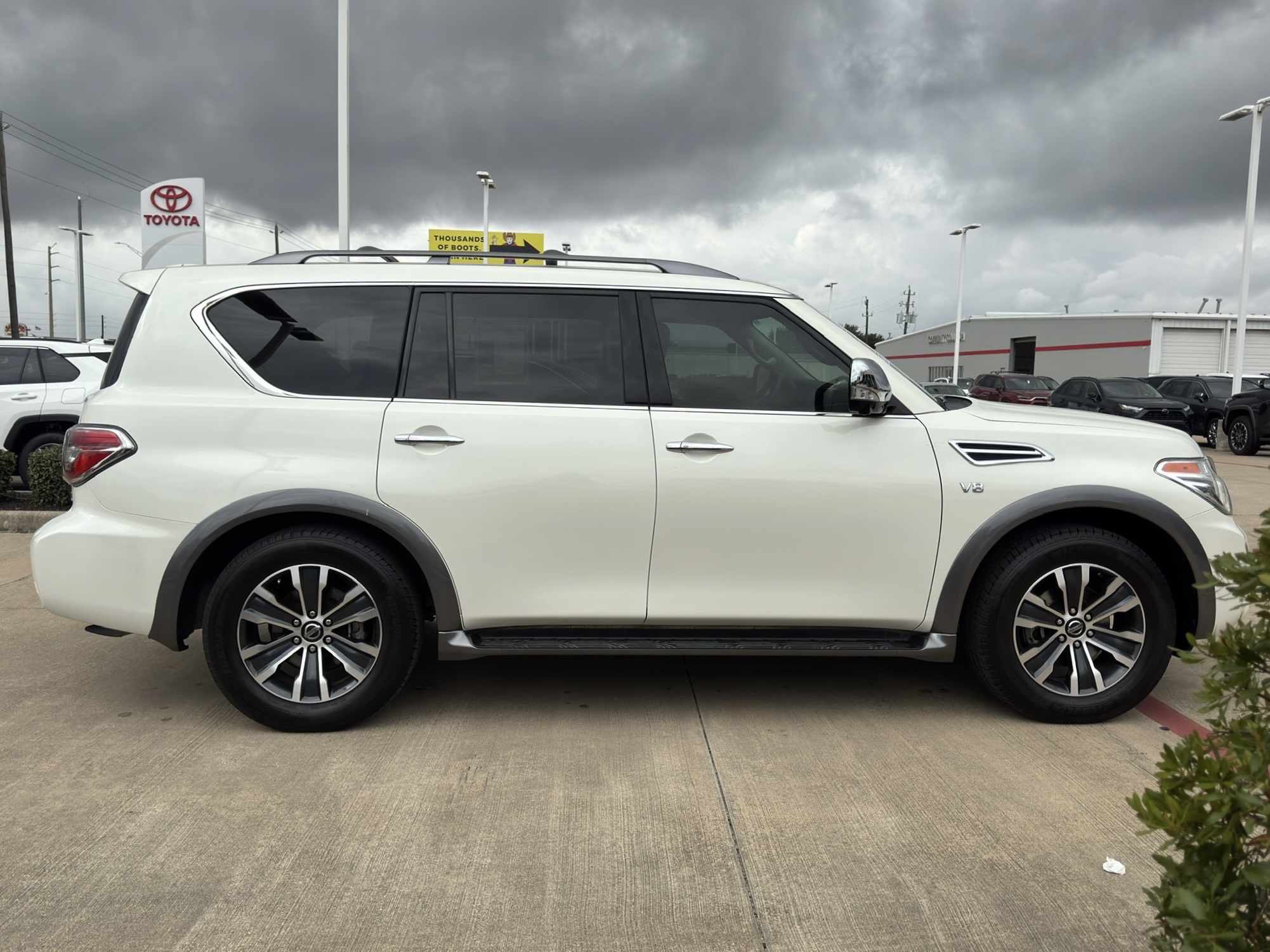 2020 Nissan Armada SL White at Bayway Cadillac of The Woodlands