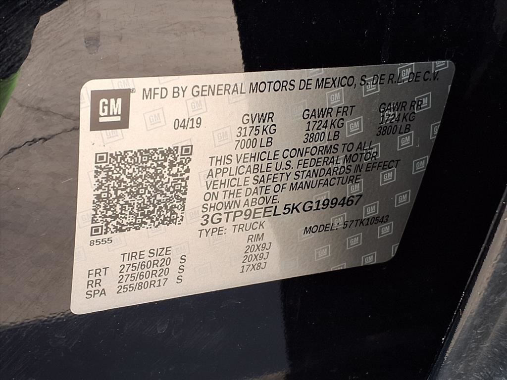 2019 GMC Sierra 1500 AT4 Black at Victoria Chrysler Dodge Jeep Ram