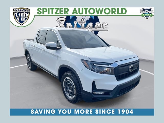 Platinum White Pearl 2024 Honda Ridgeline RTL+ AWD Pickup Truck All-Wheel Drive 9-Speed Automatic