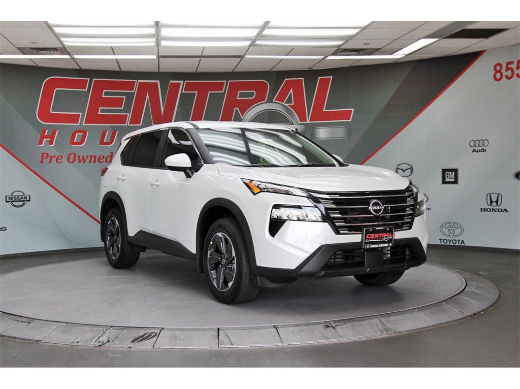 2026 Nissan Rogue SV White at South Houston Nissan