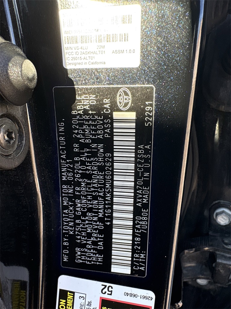 2021 Toyota Camry SE Nightshade Black at Emmons Autoplex