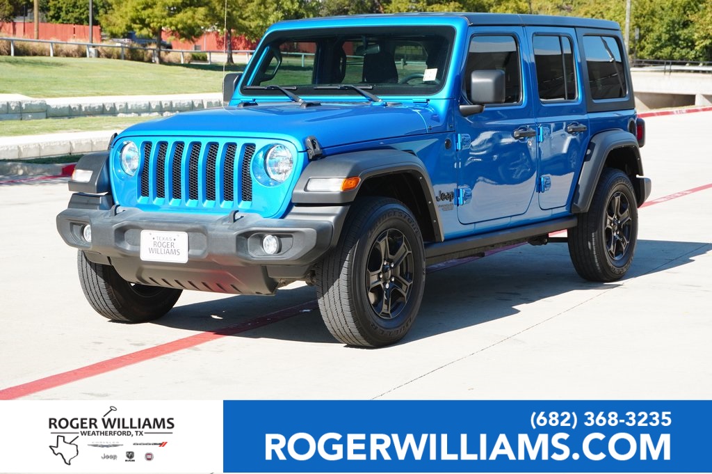 Used Car 2021 Jeep Wrangler  Unlimited Sport S For Sale Under $30,000 In Weatherford, Texas