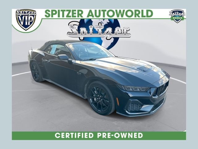Shadow Black 2025 Ford Mustang GT Premium Convertible RWD Convertible Rear-Wheel Drive 6-Speed Manual
