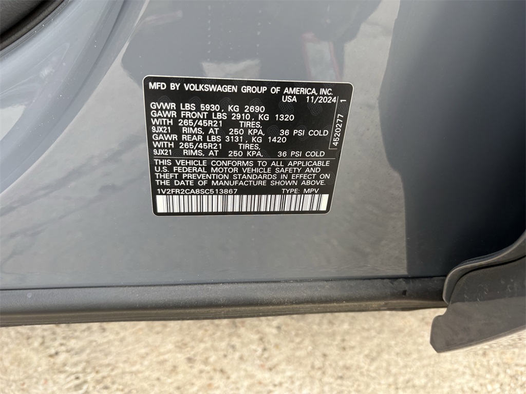 2025 Volkswagen Atlas 2.0T SEL Premium R-Line Gray at DeMontrond Auto Country