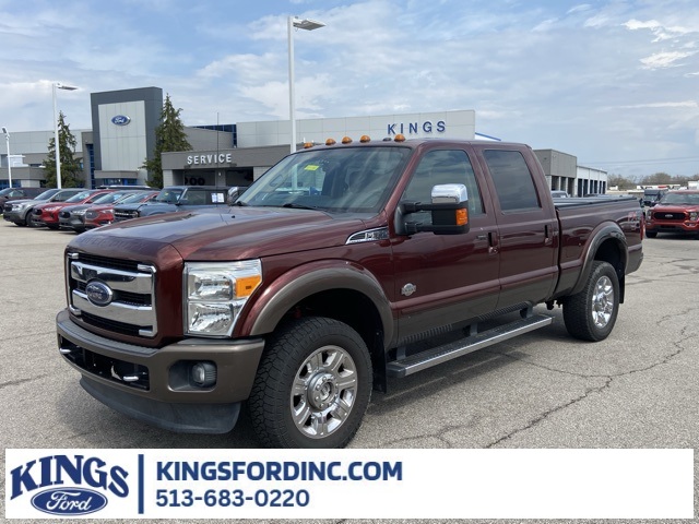 Red (Bronze Fire Metallic) 2015 Ford F-350 Super Duty King Ranch Crew Cab 4WD Pickup Truck Four-Wheel Drive 6-Speed Automatic