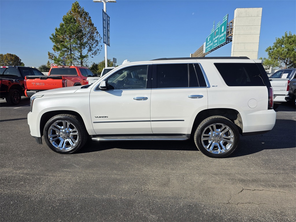 2019 GMC Yukon SLT White at Classic Elite Chevrolet Sugar Land