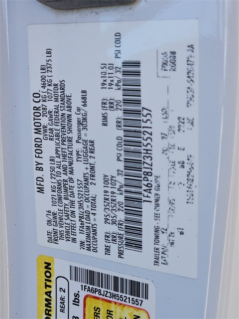 Used Car 2017 Ford Mustang  Shelby Gt350 For Sale Under $60,000 In San Antonio, Texas