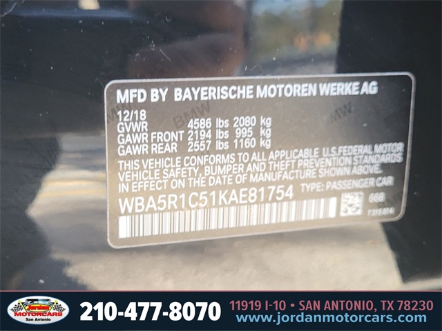 Used Car 2019 Bmw 3 Series  330i For Sale Under $20,000 In San Antonio, Texas