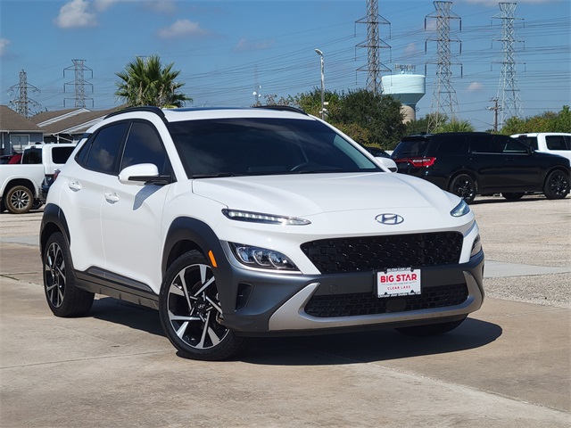 2023 Hyundai Kona Limited White at Baytown Hyundai