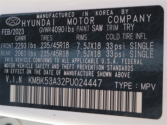 2023 Hyundai Kona Limited White at Baytown Hyundai