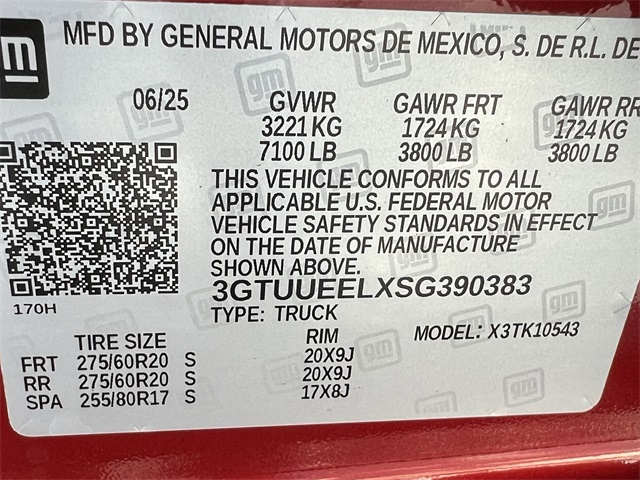 2025 GMC Sierra 1500 AT4 Red at Classic Chevrolet Galveston