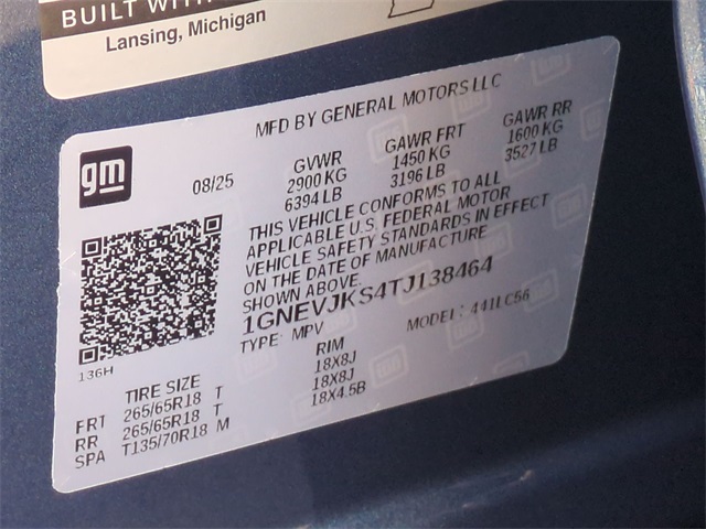 2026 Chevrolet Traverse Z71 for sale at PATRIOT CHEVROLET OF LIMERICK