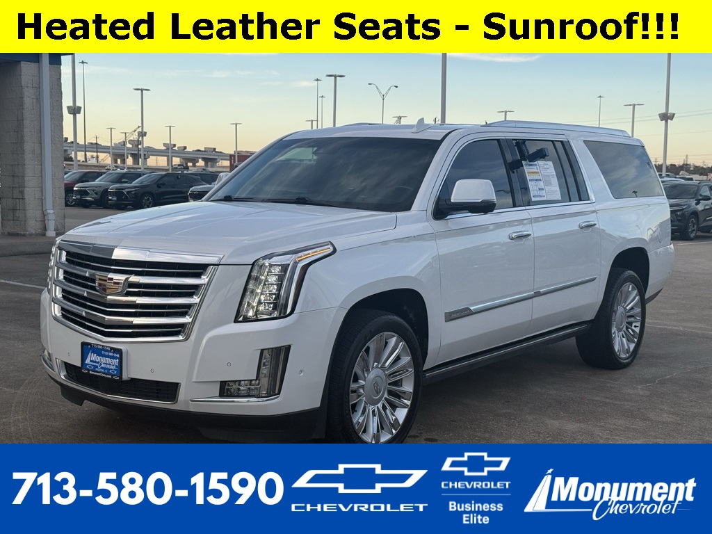 2018 Cadillac Escalade ESV Platinum Edition White at Bayway Cadillac Southwest