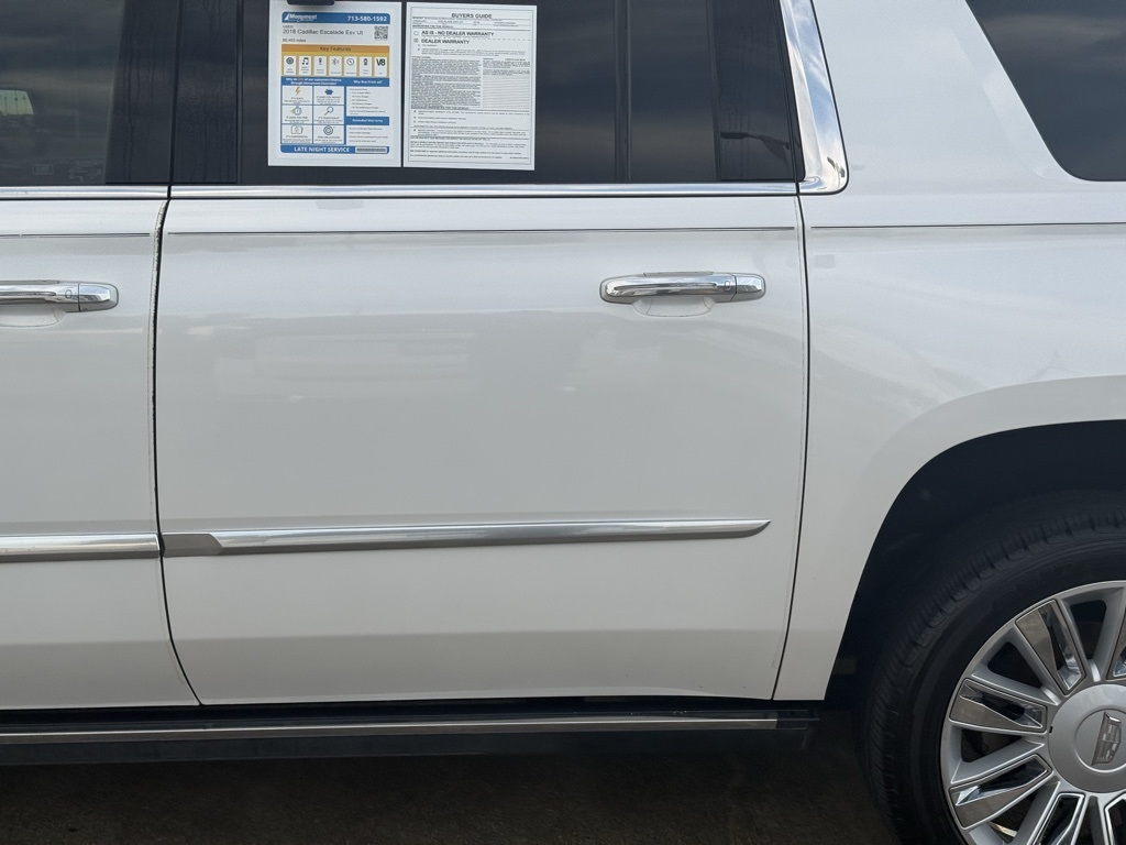 2018 Cadillac Escalade ESV Platinum Edition White at Bayway Cadillac Southwest