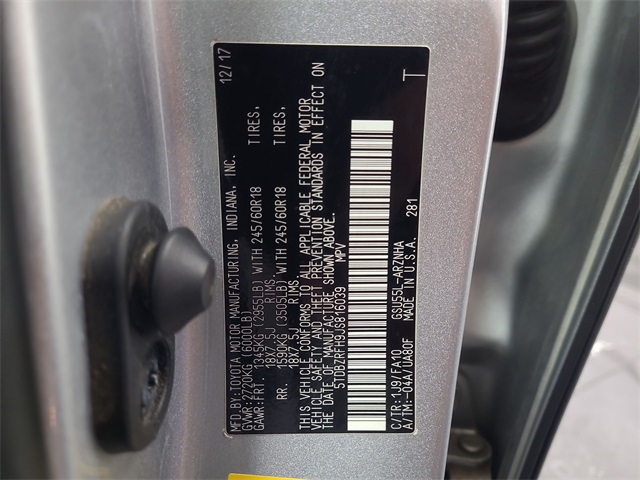 2018 – Toyota – Highlander