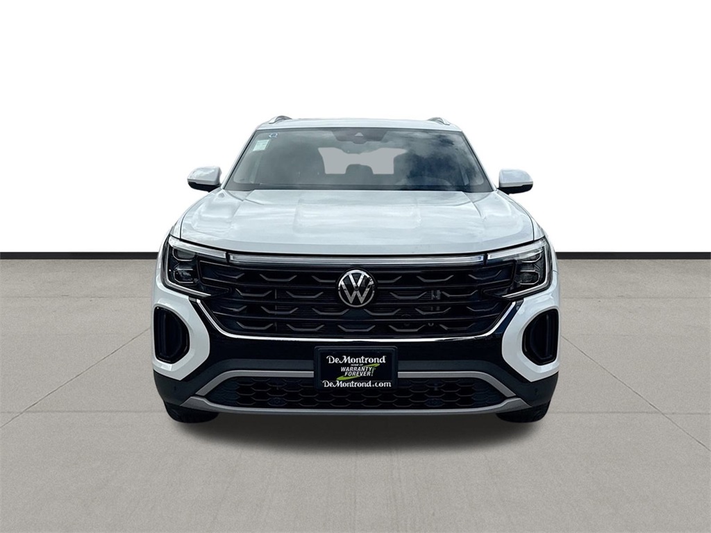 2025 Volkswagen Atlas Cross Sport 2.0T SE w/Technology White at DeMontrond Automotive Group