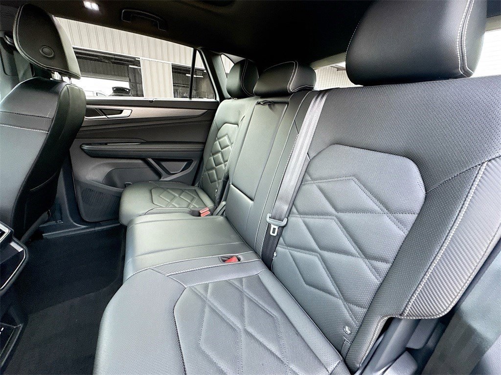 2025 Volkswagen Atlas Cross Sport 2.0T SE w/Technology White at DeMontrond Automotive Group