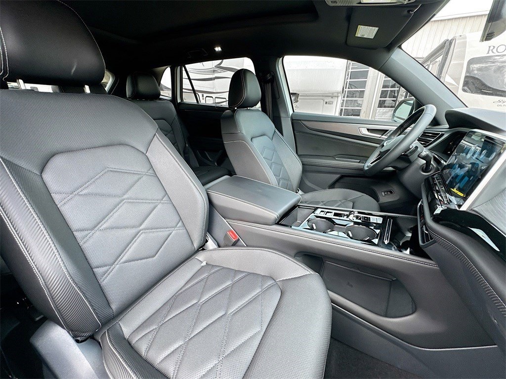 2025 Volkswagen Atlas Cross Sport 2.0T SE w/Technology White at DeMontrond Automotive Group