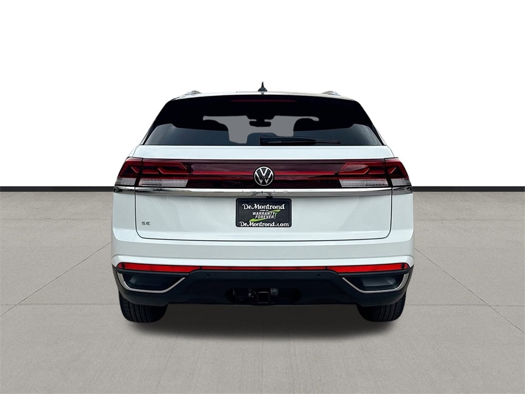 2025 Volkswagen Atlas Cross Sport 2.0T SE w/Technology White at DeMontrond Automotive Group