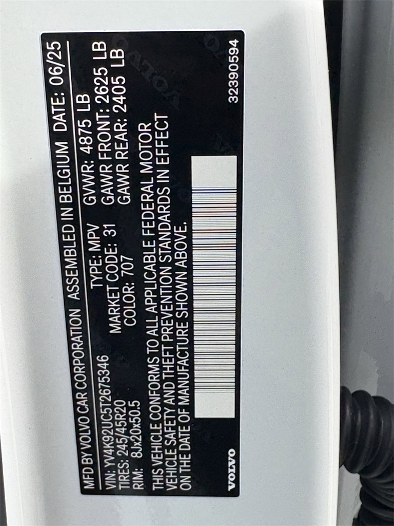 2026 Volvo XC40 B4 FWD Plus White at DeMontrond Automotive Group