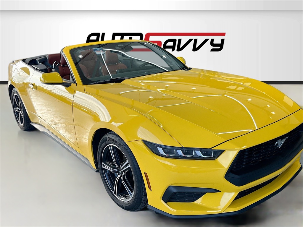 2024 Ford Mustang EcoBoost Premium Yellow at Victoria Chrysler Dodge Jeep Ram