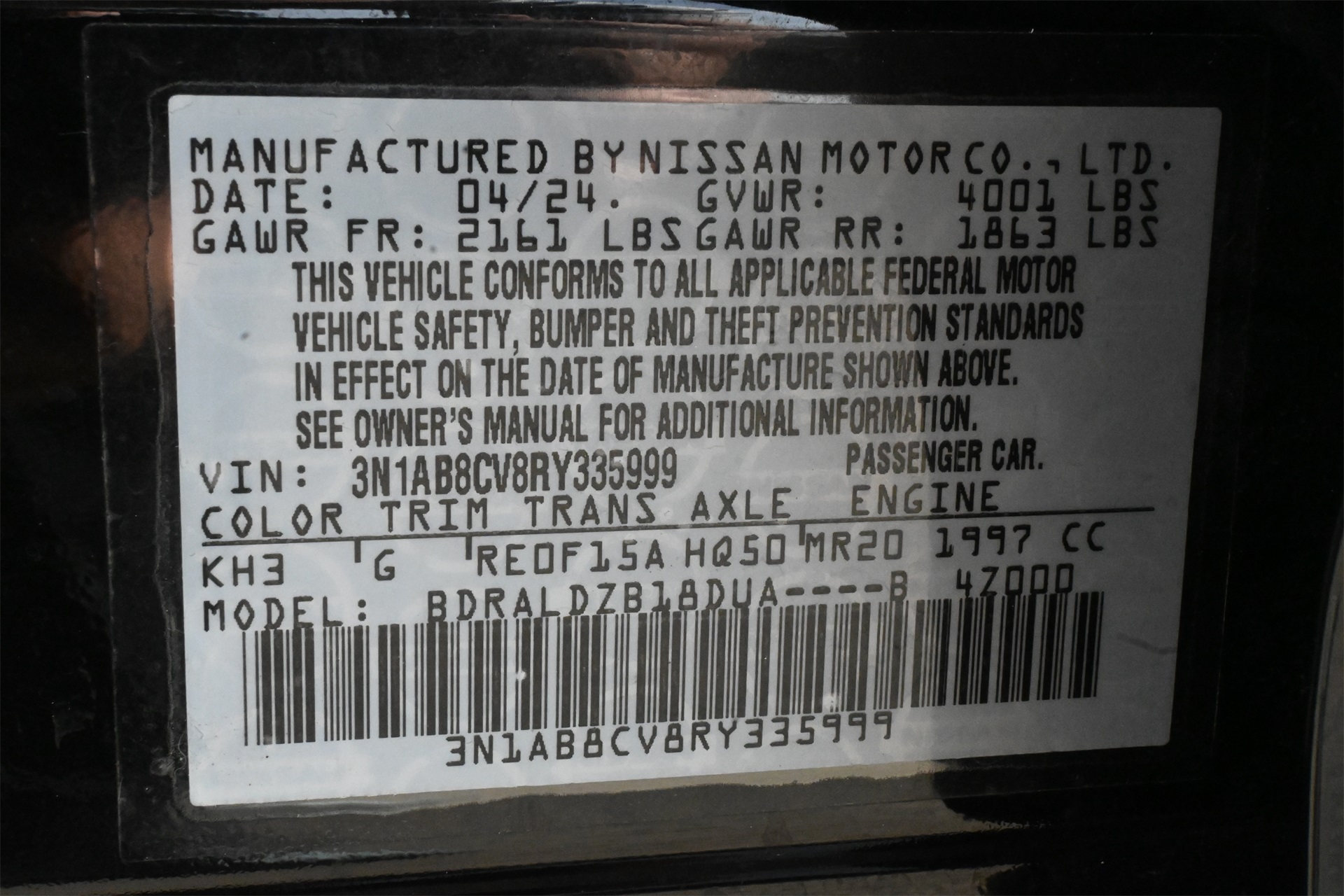 2024 Nissan Sentra SV Black at Central Houston Nissan