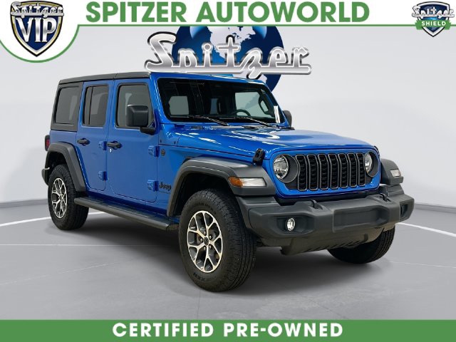 Hydro Blue Pearl Coat 2025 Jeep Wrangler SUV / Crossover Four-Wheel Drive 8-Speed Automatic
