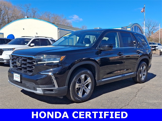 Black 2024 Honda Pilot EX-L AWD with Captains Chairs SUV / Crossover All-Wheel Drive Automatic