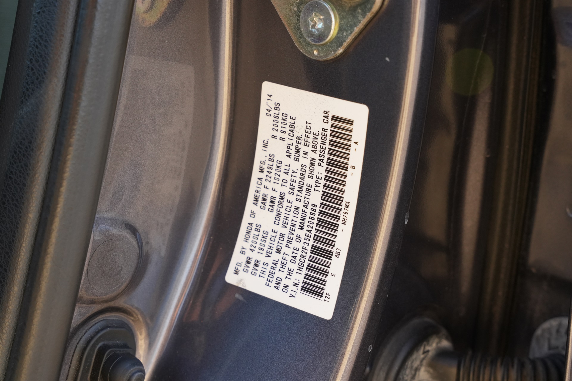 2014 Honda Accord LX Silver at Parkway Family Mazda